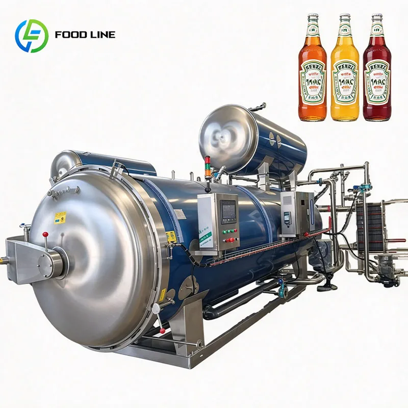 Industrial Retort Processing Machine for Canned Chickpeas Bean Stews Lentils and Mixed Legumes Customized