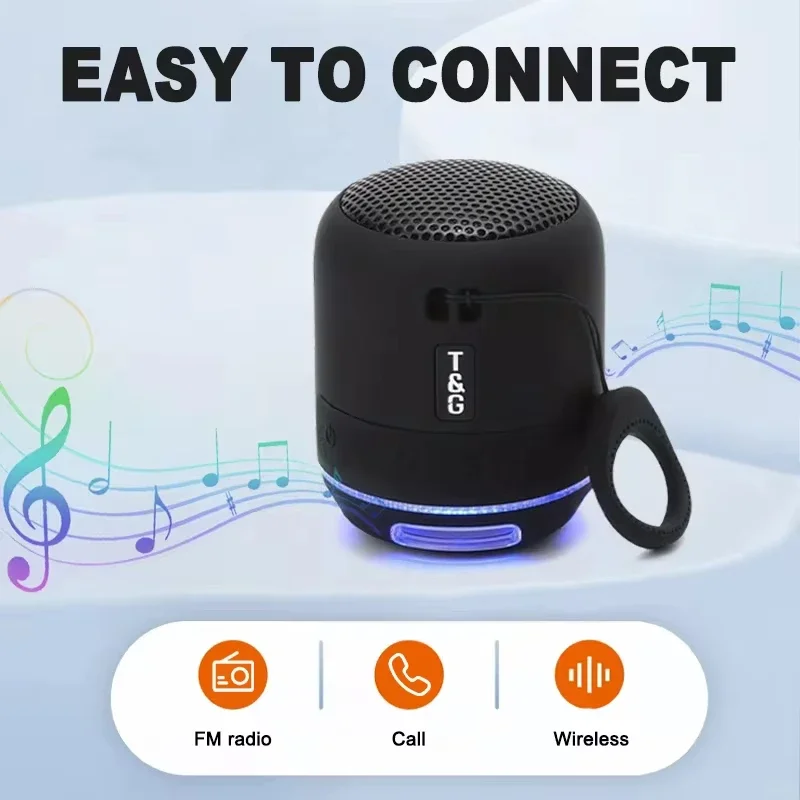 Портативный TG294 Bluetooth-динамик, беспроводная мини-басовая звуковая панель, колонка, бумбокс TF FM, стерео, уличная музыкальная шкатулка для верховой езды, кемпинга