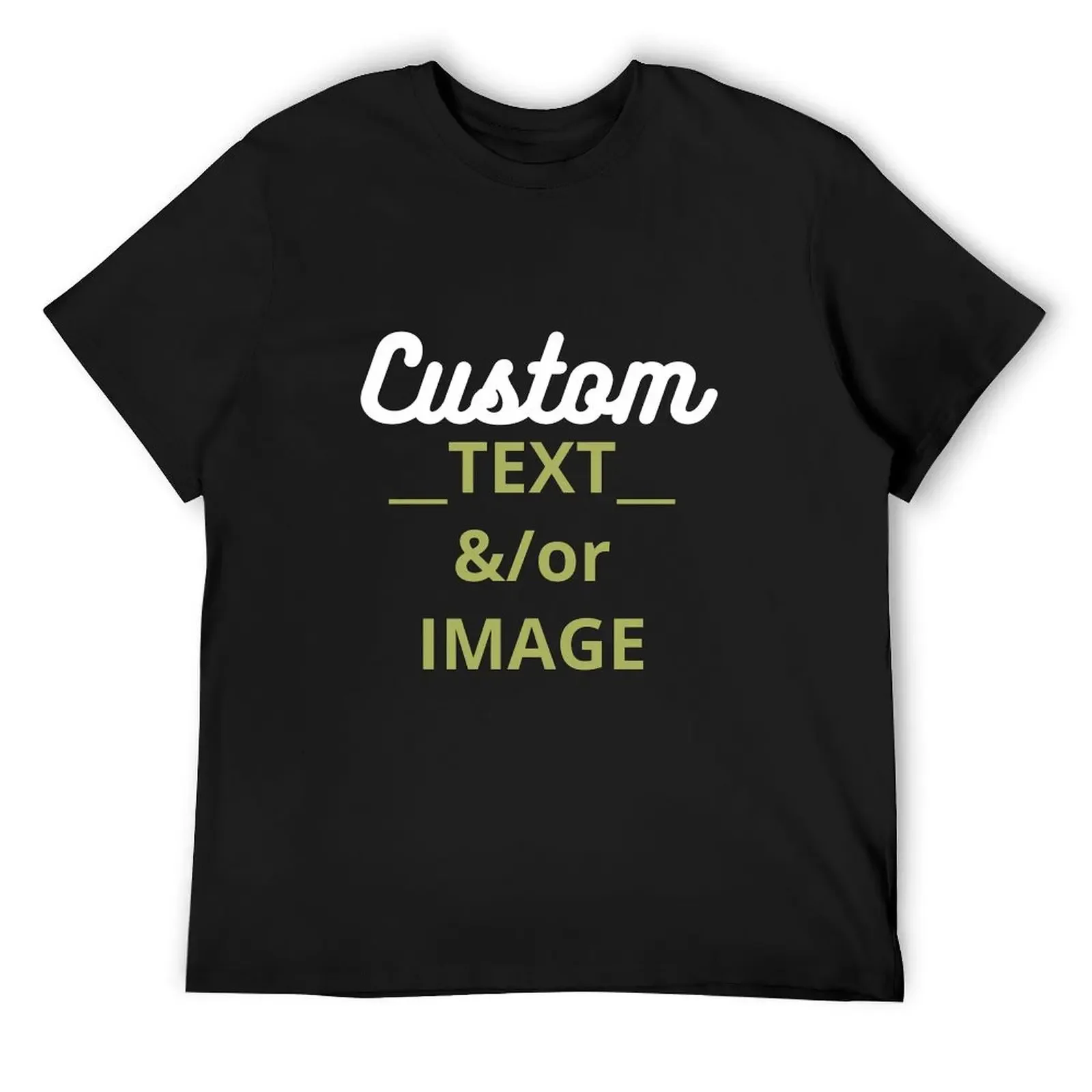 

Custom T-Shirt sports fans Aesthetic clothing baggy shirts anime figures T-shirts for men cotton