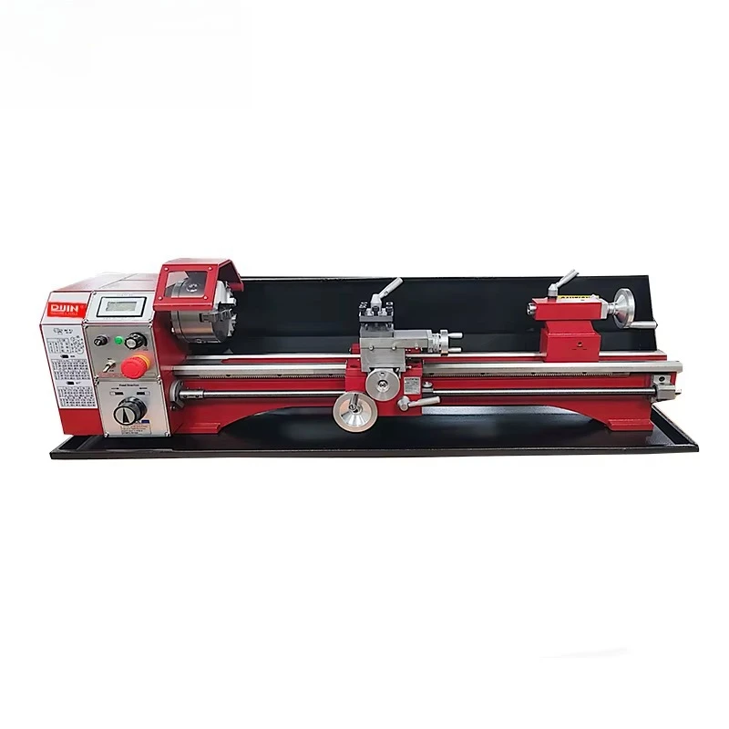 Mini Metal Lathe 8x31 Horizontal with Brushless Motor 1KW Precision Variable Speed Auto Threading Reverse and Forward