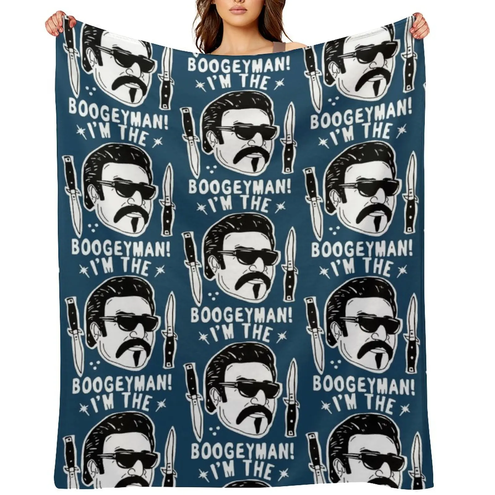I_m the boogeyman Throw Blanket Sofa Quilt Furrys anime Retros wednesday Tourist Blankets