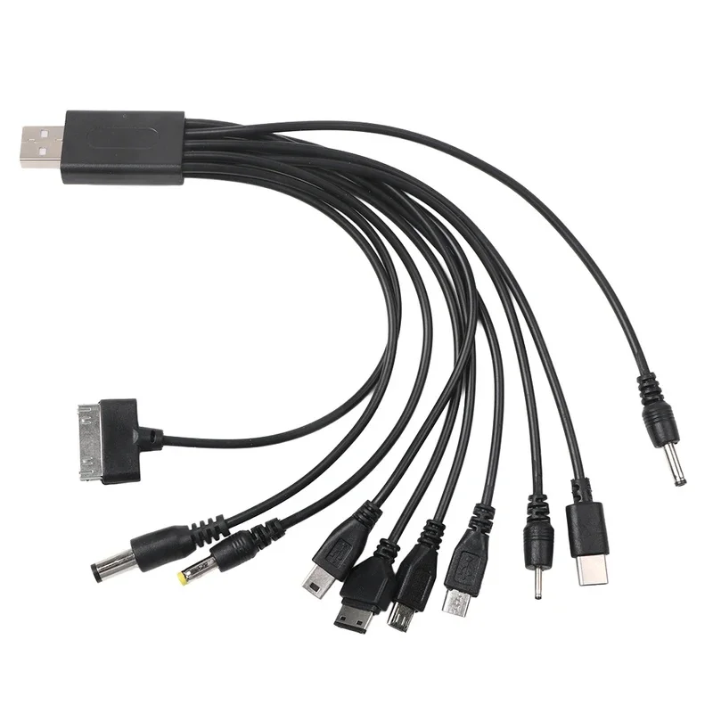 Universal 10 in 1 Micro USB Multi Charger Usb Cables for Mobile Phones Cord for KG90 Sony Phone SAMSUNG Tablets Digital Device