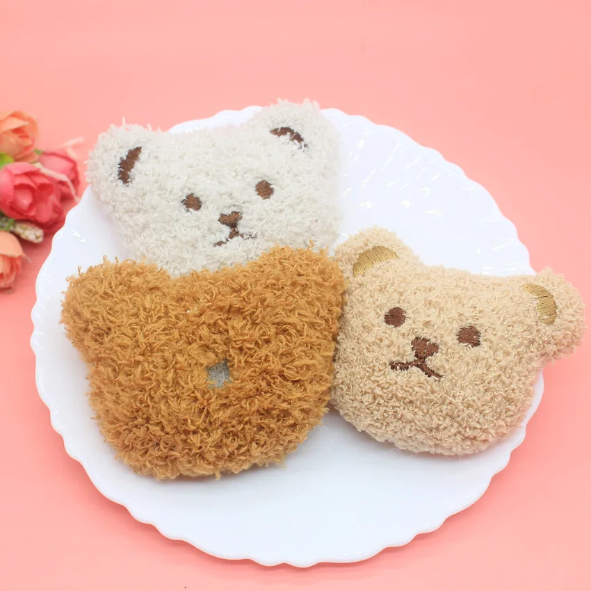 10pcs/lot DIY Handmade bear dolls Padded Patches Appliques For Clothes Sewing Supplies DIY Hair Decoration