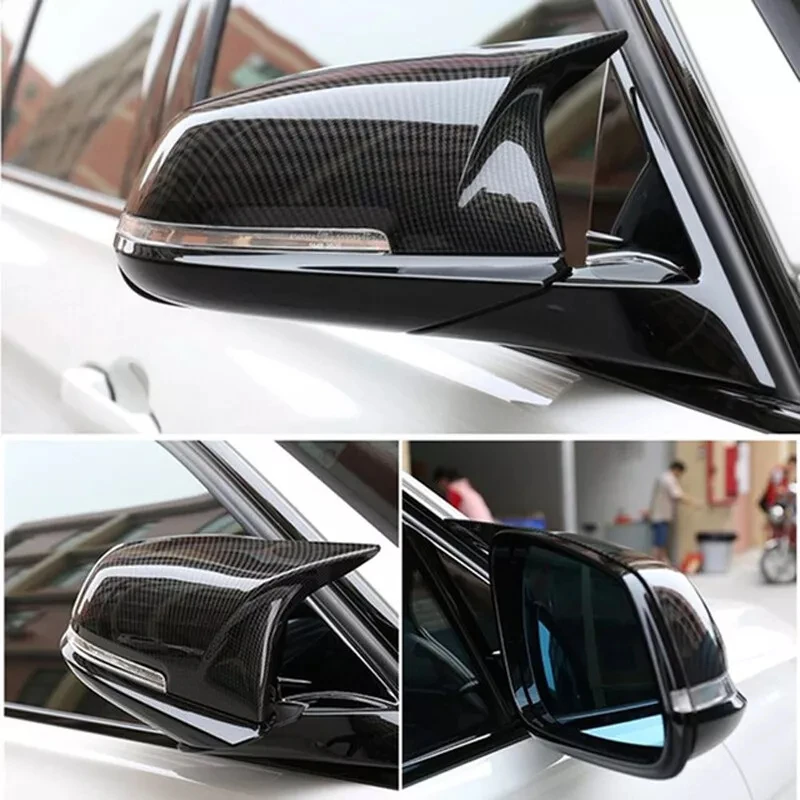 

2PCS Carbon Fiber Side Mirror Cover Caps For BMW 3 Series F30 F31 F20 F21 F36 320i 328i Car Side Door Rear View Mirror Cover Cap