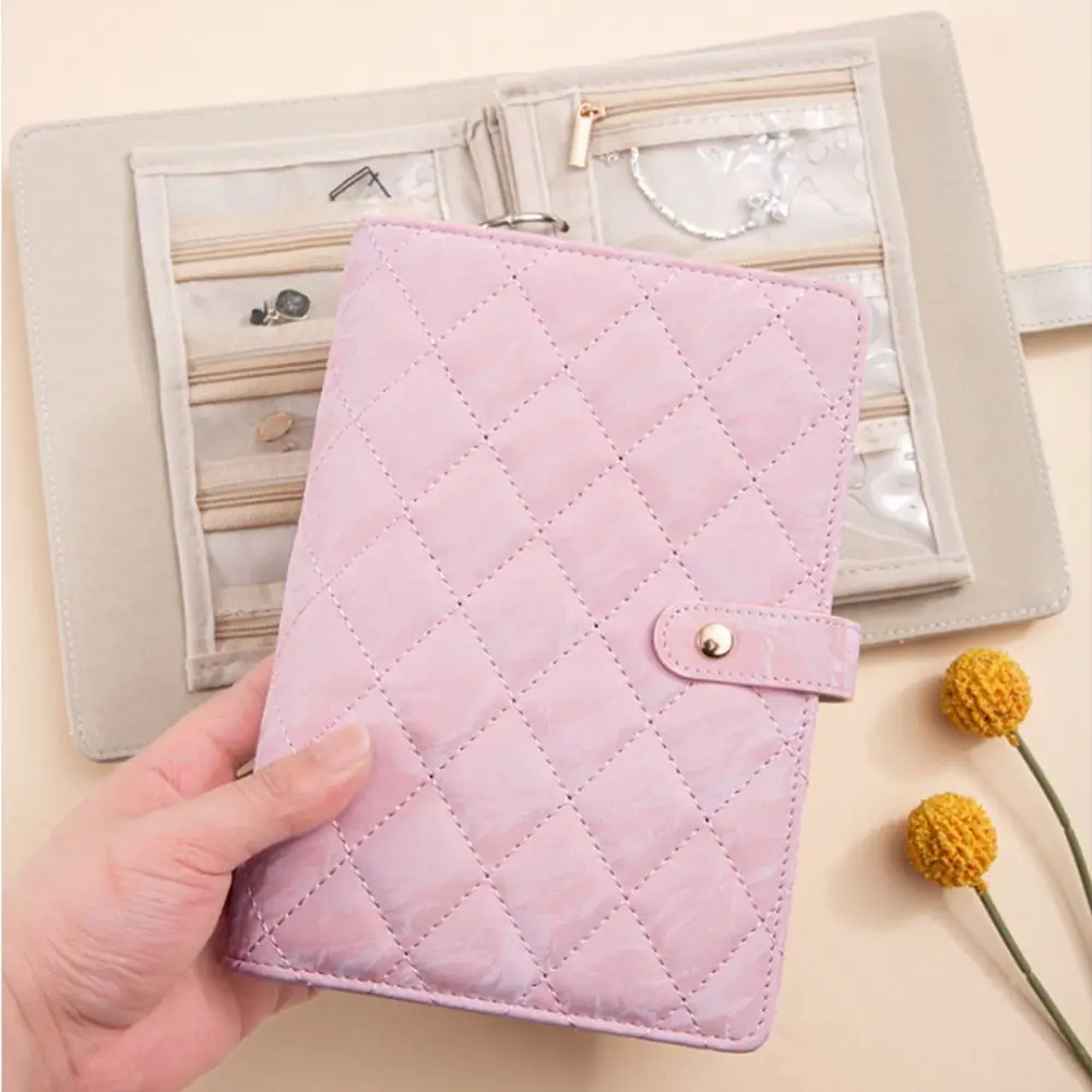 

Waterproof Jewelry Storage Book Portable Partition Necklace Binder Detachable Loose Leaf Jewelry Packaging Brochure Display
