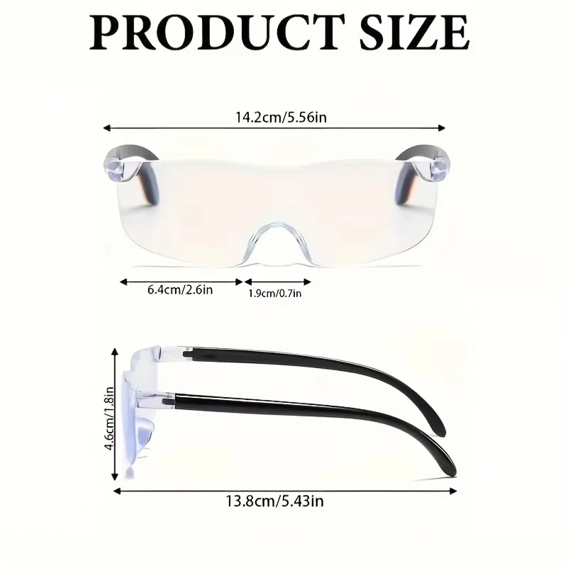 1pc Portable 300% Magnifying Glass - Large Lens Frameless Handheld Magnifier, Pocket-Sized for Reading Crafts Sewing, Loupe