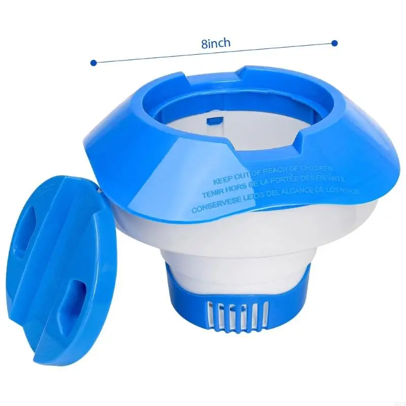 Schwimmender Chlor-Tablettenspender, Schwimmer für Schwimmbad, 19 Durchmesser und starke Konstruktion für langfristige 69HD – Detail 6