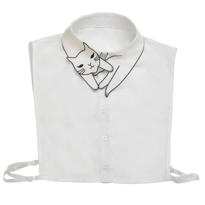 A52E Lightweight False Collar Insert for Sweatshirts, Tops, and Daily Styling