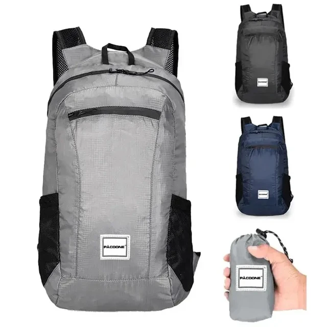 Outdoor Hiking Bag 20L Lekki przenośny plecak Składany wodoodporny składany ultralekki plecak dla kobiet mężczyzn podróżujących na wędrówki