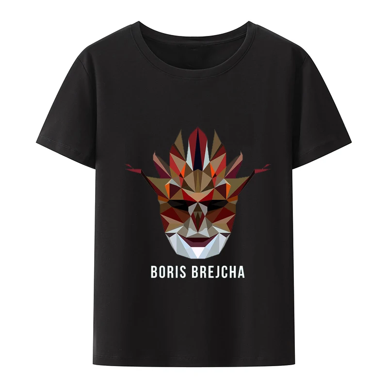 Boris Brejcha Dj Mask  T Shirt Breathable Cool Short Men Women  Printed T-shirt Top Men Hip-hop Summer Fashion T-shirt