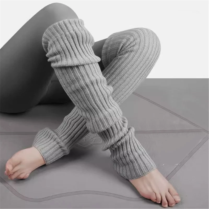 Leg Warmer for Women Girls Leg Warmer Winter Warm Ribbed Knitted Long Socks