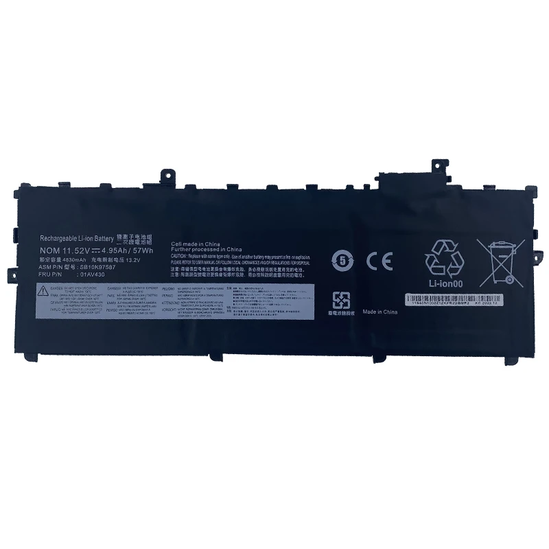 01AV430  01AV494  Laptop  Battery For Lenovo Thinkpad X1 Carbon 5th 2017 6th 2018 Series 01AV429 SB10K97586 01AV431