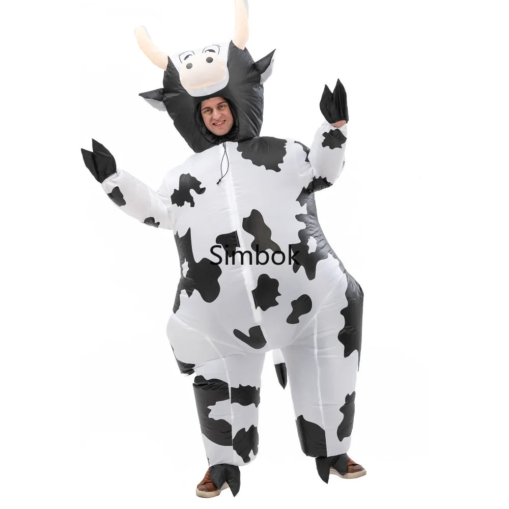 Halloween Animal Costume Cow Inflatable Costume Cosplay Ball Fun Performance Props