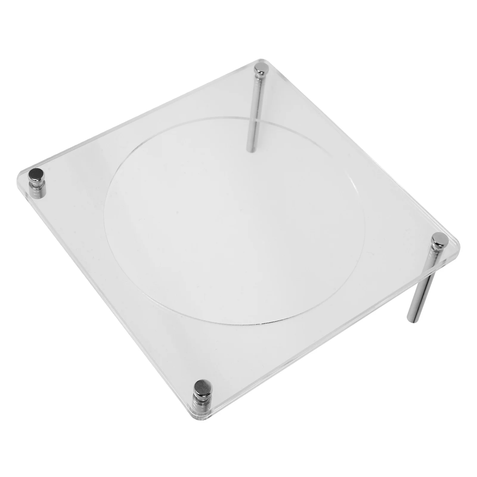Record Display Rack CD Card Holder Household Blank Decorative Stand Acrylic Stainless Steel Racks
