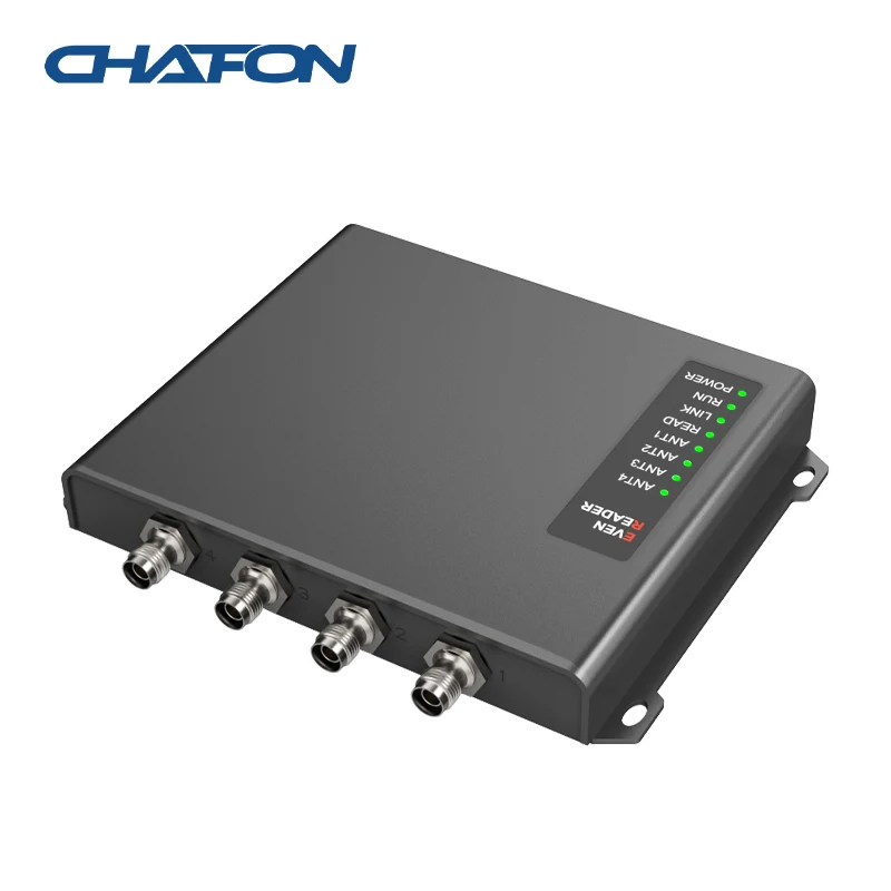 CHAFON CF810 15M Long range distance fixed uhf rfid reader with 4 antenna ports for warehouse management free SDK