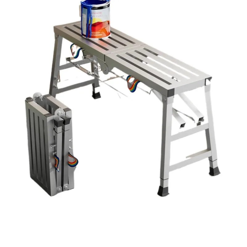 

Folding stool thickened lifting scaffolding indoor putty multi-functional decoration ladder extra thick ferrule