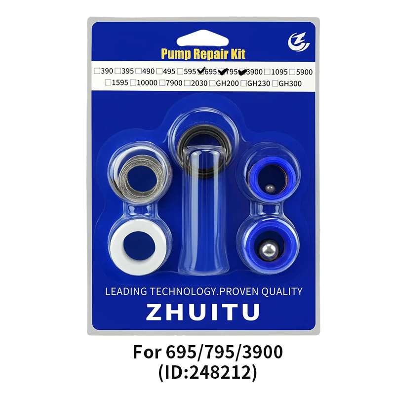 Airless Sprayers Pump Repair Kit  244194/248212/287835/248213/246341 Seal Gasket Filter Pump Plunger Rod 395 695 960 833 1095