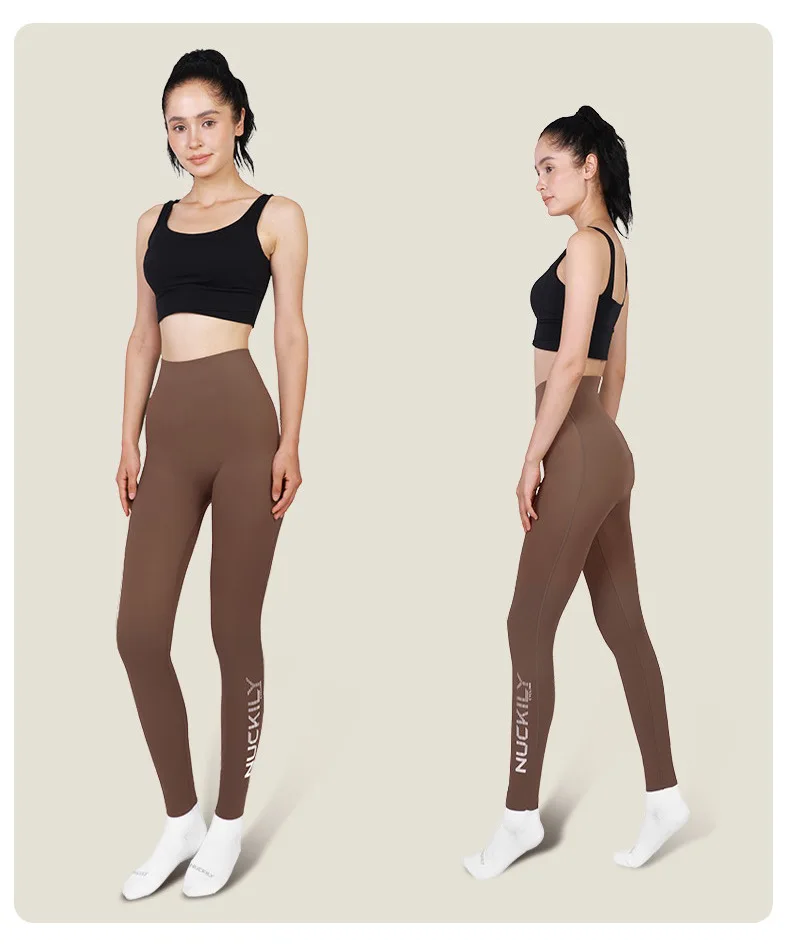 NUCKILY Nahtlose Radhose für Damen, gepolsterte Fahrrad-Leggings, hohe Taille, schnell trocknend, atmungsaktiv, Stretch, 3D-Pad, Rennrad-MTB-Fahrrad-Leggings – Detail 37