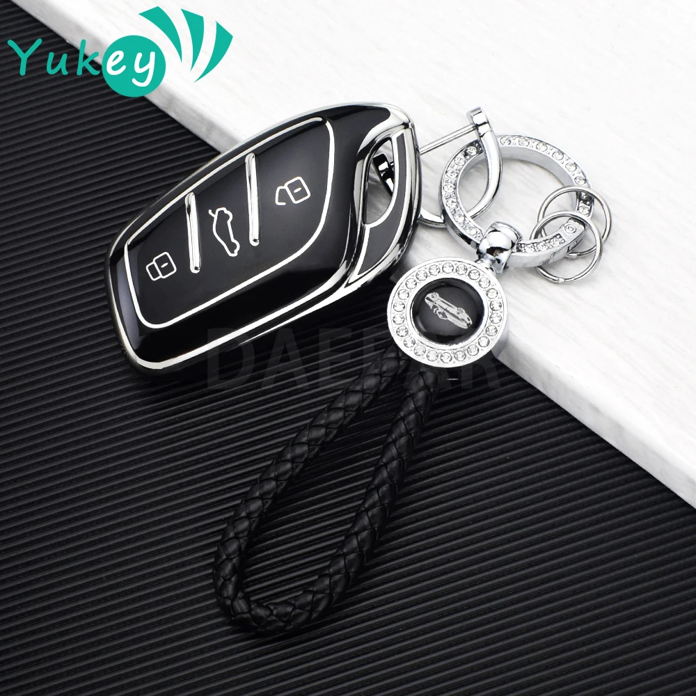 

For MG 4 2023 Mg4 Ev MG HS GT ZS EV ZX MG5 MG6 for Roewe RX3 RX5 RX8 ERX5 I6 I5 TPU 3 Buttons Key Cover Case Fob