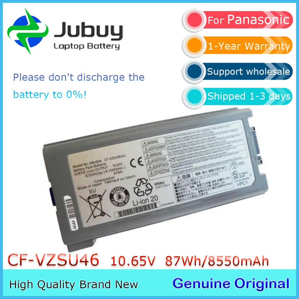 CF-VZSU46U 10,65 В 87 Втч оригинальный аккумулятор для ноутбука Panasonic CF-53 CF-30 CF-31 CF-VZSU71U CF-VZSU72U