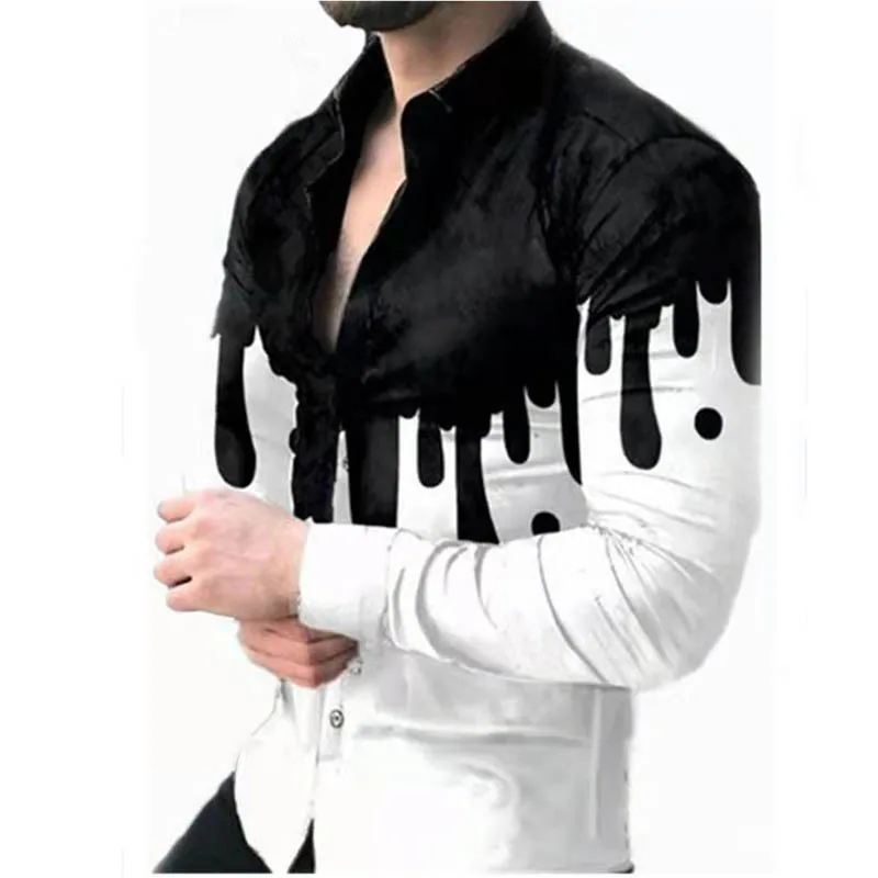 KPOP Fashion Style Harajuku Slim Fit Tops Loose Casual All Match Shirt Printed Cardigan Button Korean Style Long Sleeve Blusa