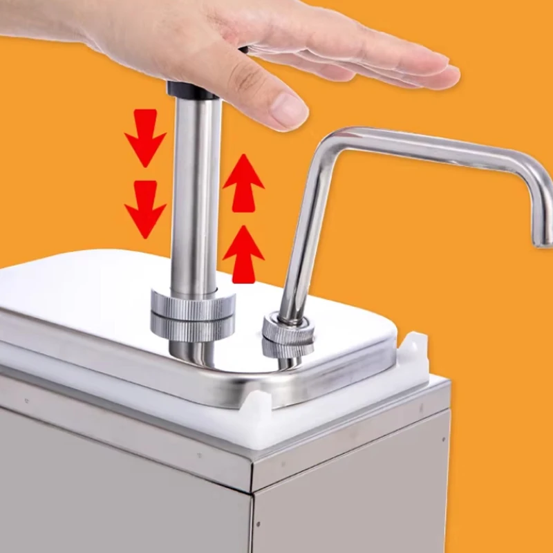 

2L Sauce Dispenser Machine for Restaurant Topping Stainless Steel Sauce Dispenser Machine Syrup Tomato Sauce Pump Machine