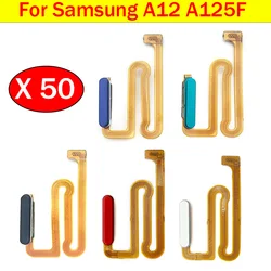 50Pcs/Lot, Fingerprint Sensor Home Return Key Menu Button Flex Ribbon Cable For Samsung A12 A125 A125F