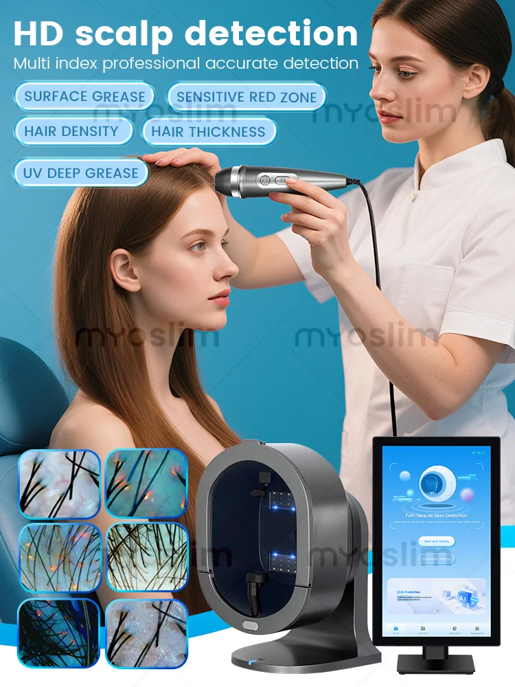 Magic Mirror 3D Digitale Gezichtsanalysemachine Product Desc Skin Analyzer AI Intelligent Image Instrument Detector - afbeelding 2