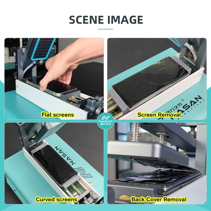 NASAN NA-FR01 Mobile Phone Frame Removal Machine Built-in Pump 360° Rotating LCD Display Frame Disassembly LCD Screen Separator