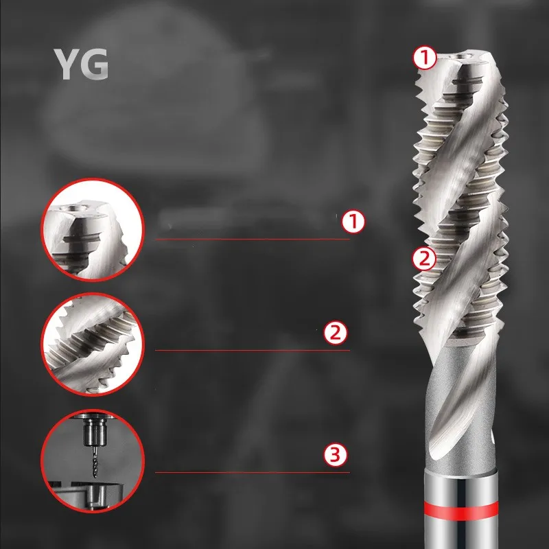 كوريا الجنوبية YG HSSE متري طويل عرقوب دوامة مخدد الحنفية M3/M4/M5/M6/M8/M10/M12 * 100/150 مللي متر آلة المسمار الموضوع الصنابير
