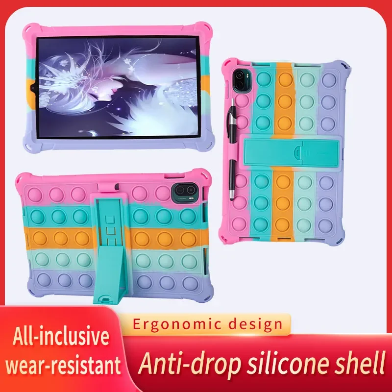 Funda For Xiaomi Mi Pad 5 Pro Case Soft Bubble Silicon Cover for MiPad 5 Pro 2021 Tablet 11 Inch Kids Stand Case