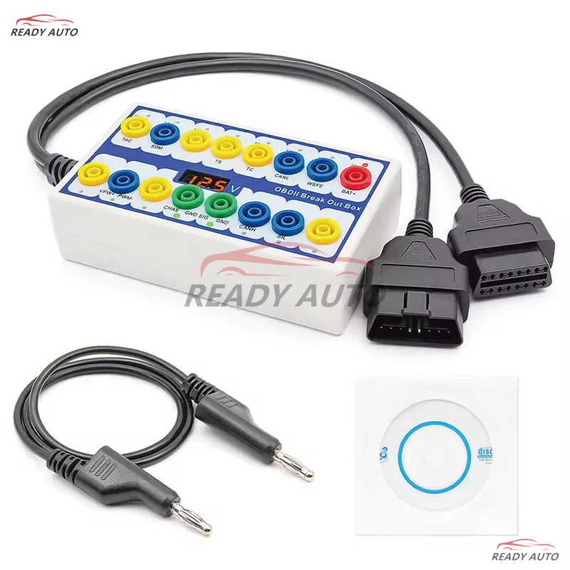 Automotive Scanner Connector Detector Suitale for OBD2 BreakOut Box 16pin  Protocol Detector for OBD2 Iinterface Voltage Test