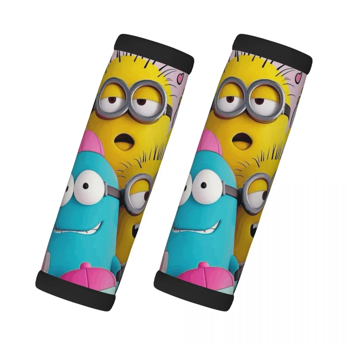 

Custom M-Minions Anime Cute 2 Pcs Luggage Handle Wrap Soft Grip Handle Cover Handle Grip Neoprene Luggage For Car Interiors