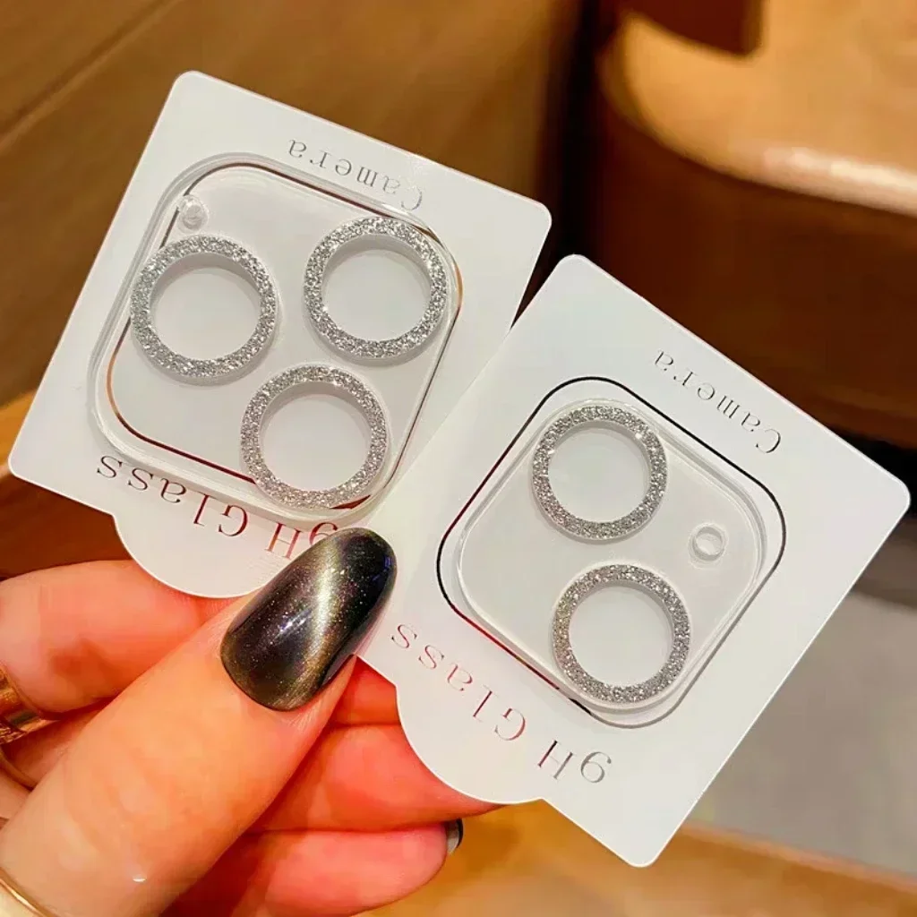 글리터 카메라 보호대, 풀 커버 다이아몬드 렌즈 필름 보호, 아이폰 15 프로 맥스 15 플러스 14 13 11 프로 맥스 14 플러스 15pro