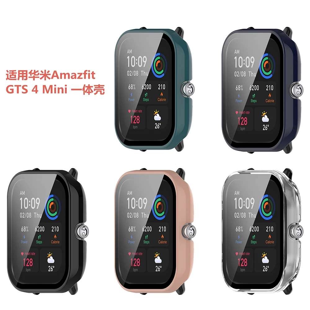 Tempered Glass Screen Protector for Huami Amazfit GTS 4 Mini GTS 3 PC Protective Case Cover Shell Bumper