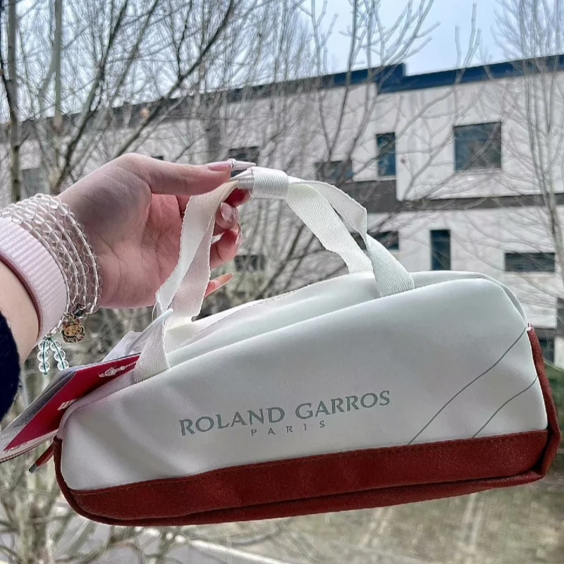 

Маленькая ручная сумка Wilson из искусственной кожи Super Tour, теннисные аксессуары, мини-дорожная сумка Roland Garros, спортивная сумка для ракеток