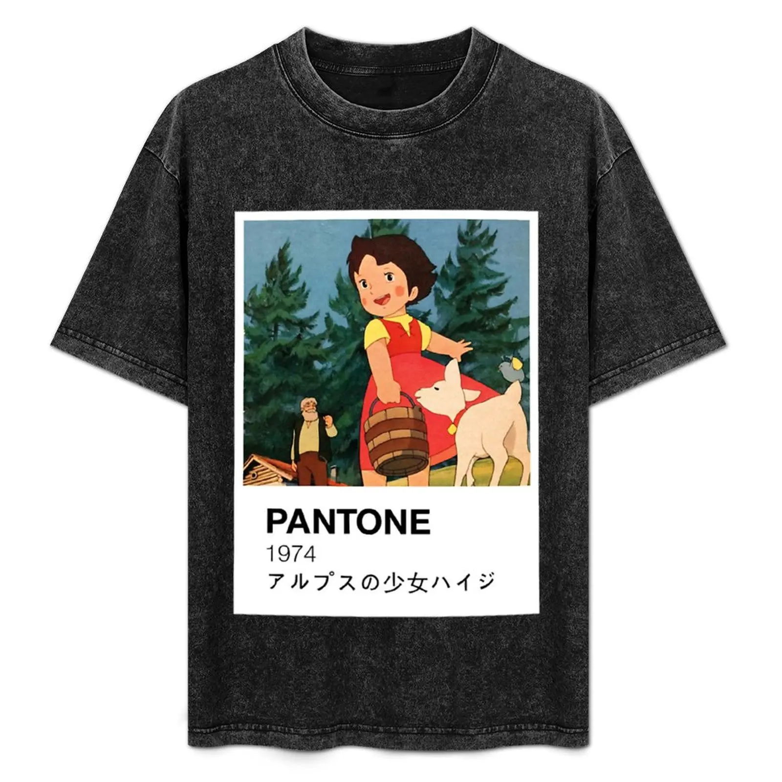 Heidi Girl of the Alps Pantone cottagecore T-Shirt anime stuff street wear oversized graphic tee mens graphic t-shirts hip hop