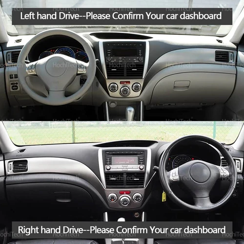 Imagen 2 del producto Para Subaru Forester 2008-2012 cubierta de tablero evitar la luz antideslizante antisuciedad alfombrilla parasol Dashmat proteger 2009 2010 2011