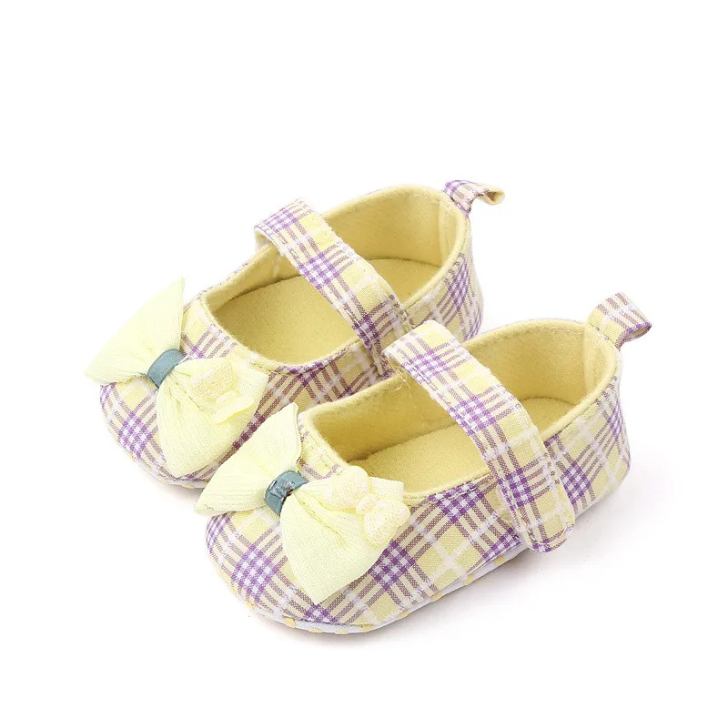 2022 Baby Shoes New Spring Autumn Toddler Girls Cotton Crib Shoes Cute Bowknot Infant Soft Bottom First Walkers 0-18M