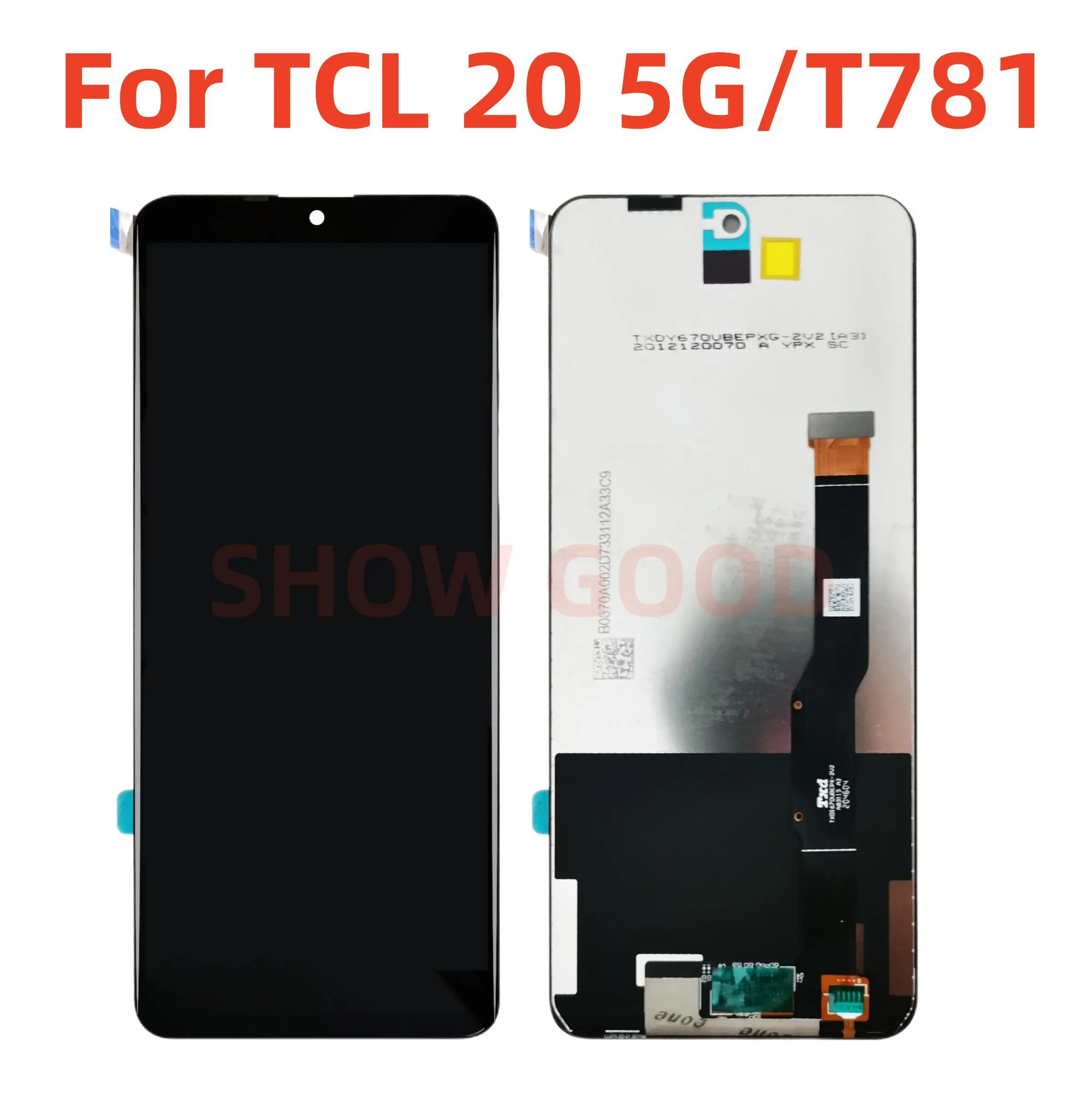 

6.67inch Original For TCL 20 5G LCD T781 T781K T781H Display Touch Panel Screen Digitizer Assembly For TCL20 5G LCD Repair Parts