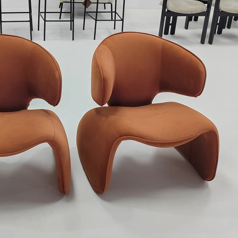 Modern Design Velvet Armchair Creative Leisure Sofa Chair Hotel Villa Living Room Chair Factory