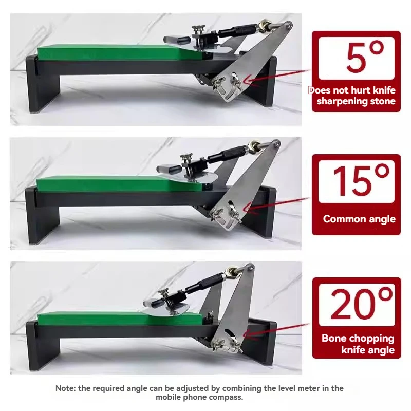 ナイフ研ぎ石ホルダー、角度ガイドキッチンシンク取り付け研ぎシステム、砥石用滑り止めベース付き、家庭用