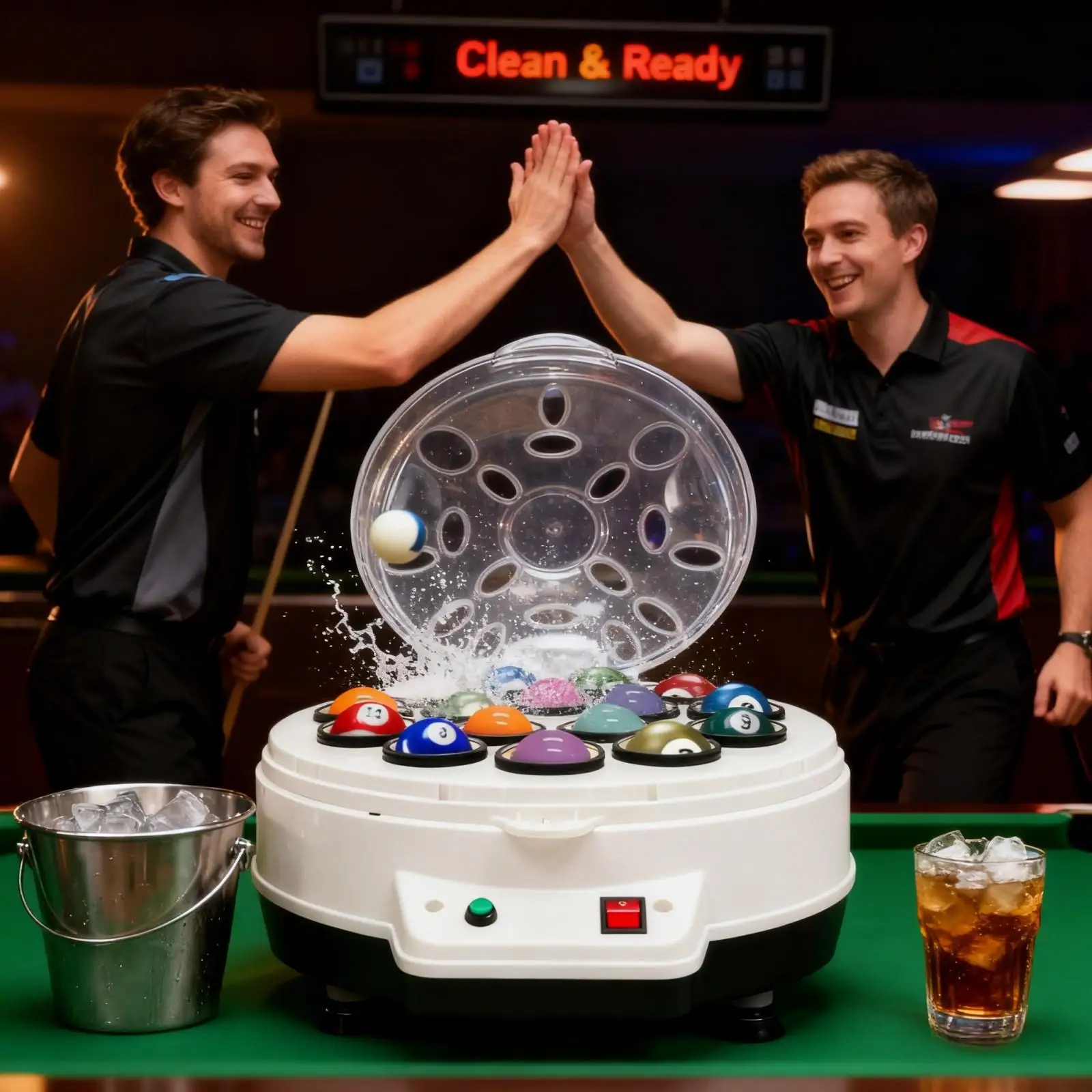غسالة أوتوماتيكية لحمام البلياردو الأمريكي، منظف كرة البلياردو الكهربائي، كرات البلياردو، ملمع كرات البلياردو لكرات البلياردو
