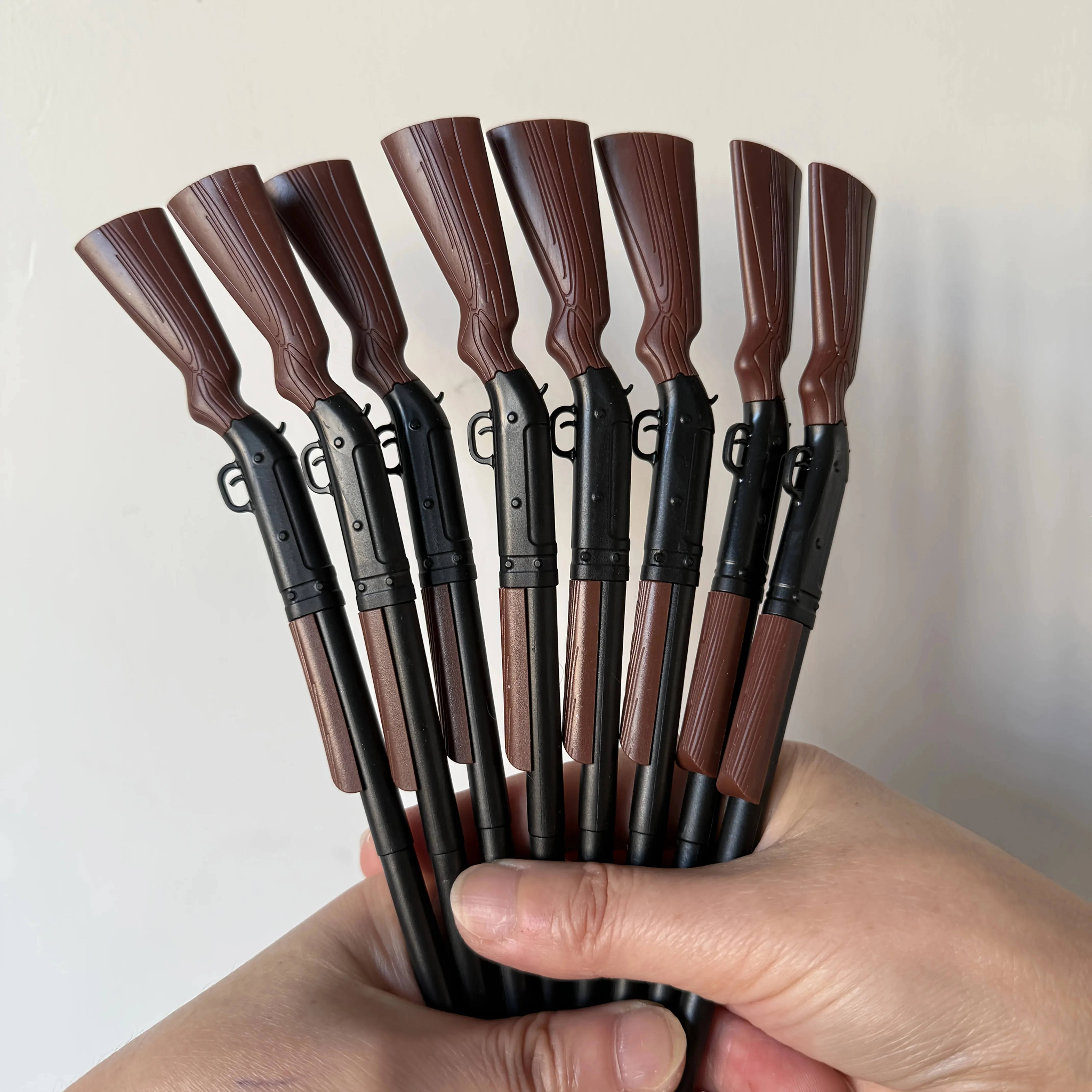 5pcs Unique Design Smooth Writing Gun Pen, Pen Gun, Writing Instrument,Office Supplies, Stylish Pen, Fun Stationer,Ballpoint Pen