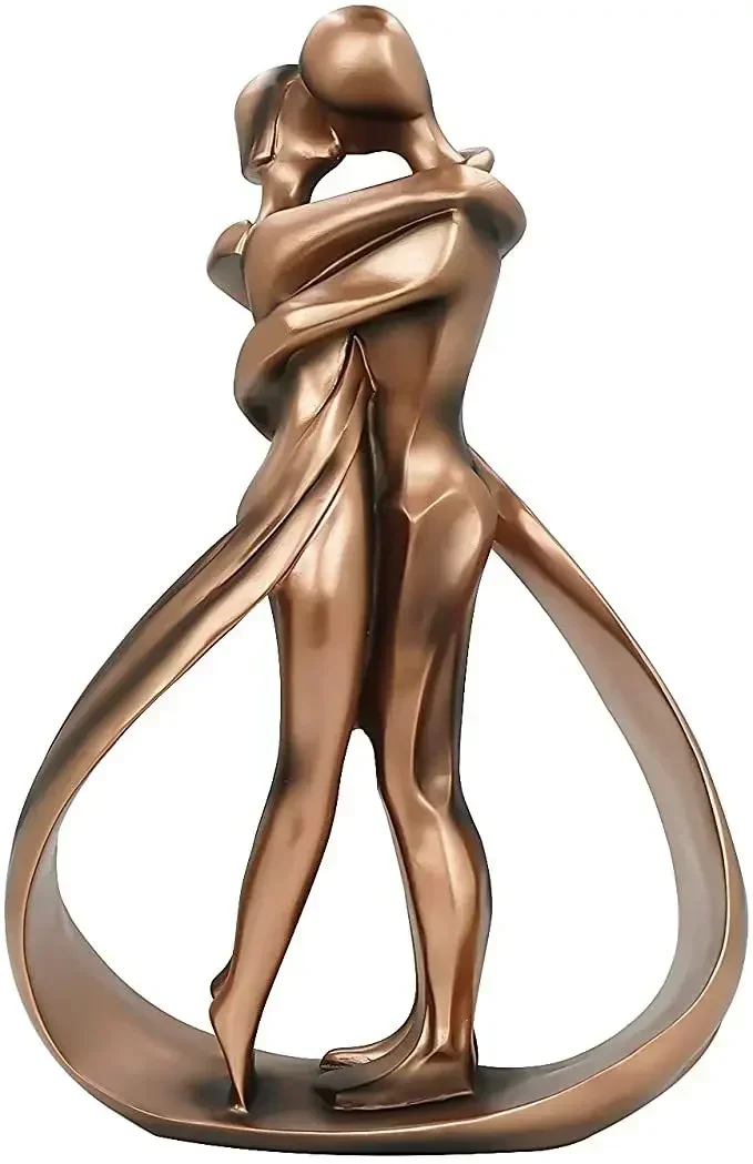 

Love Statue Dreams Eden Affectionate Resin Sculpture Home Decor Couple Art Resin Sculpture Passionate Hug and Kiss Figurines