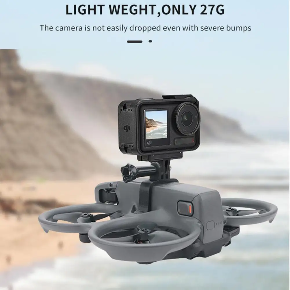 Extension Bracket For DJI Avata 2 Drone Mounting Fixing Adapter Holder For GoPro 10 9 Insta360 Panoramic Camera Accessories ﻿