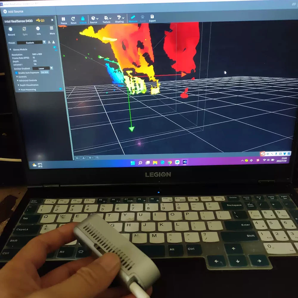 Realsense D430 RGBD fotocamera di profondità per intel Somatosensory sensor ROS robot development Technology Active IR Stereo visual process