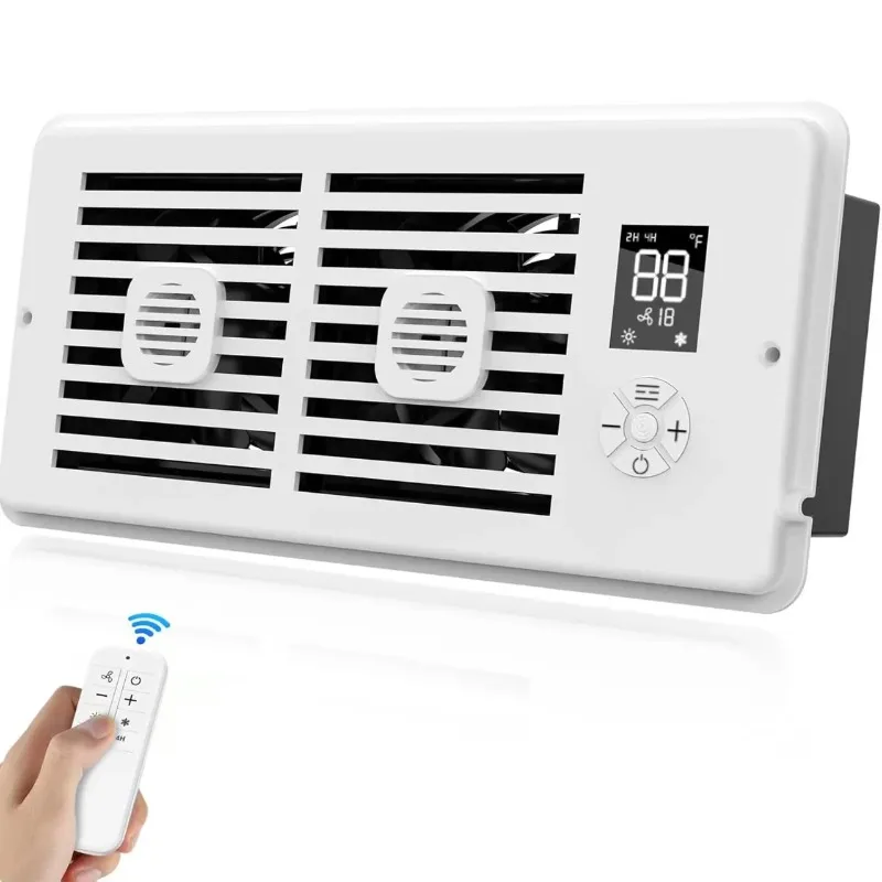 1/2 pack high-pressure exhaust fan 2/4H timer with adjustable 10-speed setting digital display wall fan