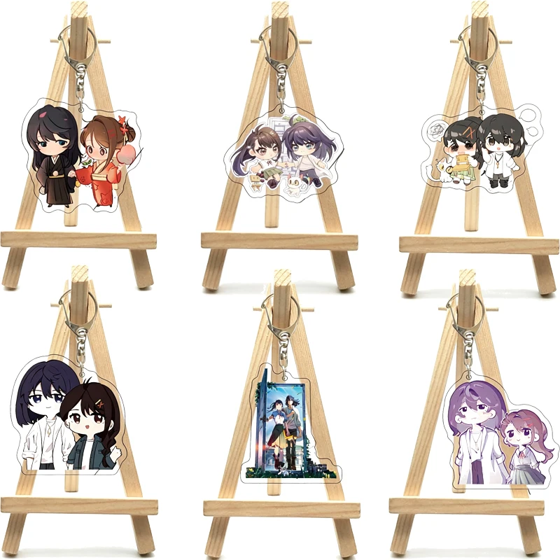55MM Anime Suzume‌ Figure‌ Minoru Okabe Daijin Munakata Sōta Iwado Suzume Iwato Tamaki Acrylic Keychain Halloween Gifts