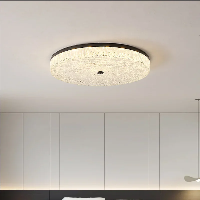 TechHPModern Room Bedroom Light Master Bedroom LED New Ice Crack Super Bright Eye Protection Luxury Light Fixture Bedroom Ceilin